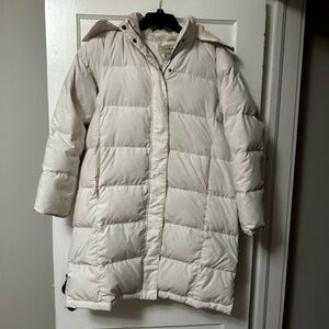 LL Bean Long Down Jacket - Size Large